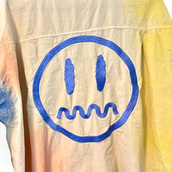 Beaster XL Embroidered Smiley Face Tie-Dye Button Down Shirt RARE - Picture 5 of 6